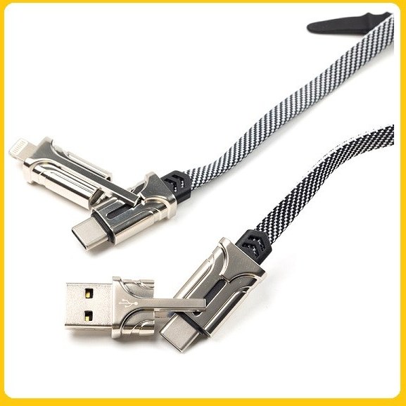 کابل تبدیل USB به لایتنینگ/ USB-C هیسکا مدل LX-30 طول 1 متر