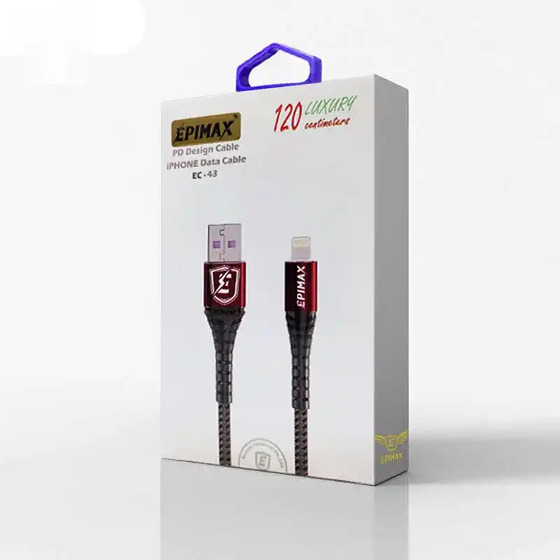 کابل تبدیل USB به لایتنینگ اپیمکس مدل EC-43 طول 1.2 متر