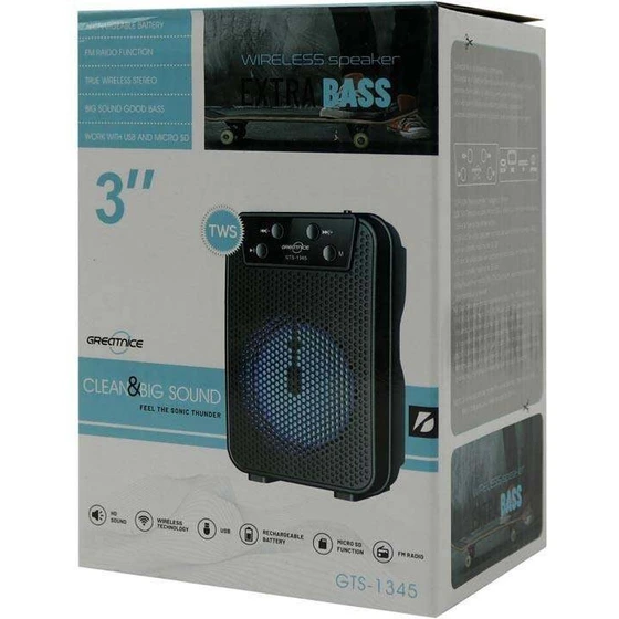 اسپیکر بلوتوثی قابل حمل مدل GTS-1345