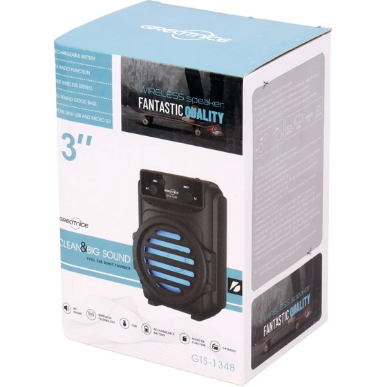 اسپیکر بلوتوثی قابل حمل گریت نایس مدل GTS-1348
